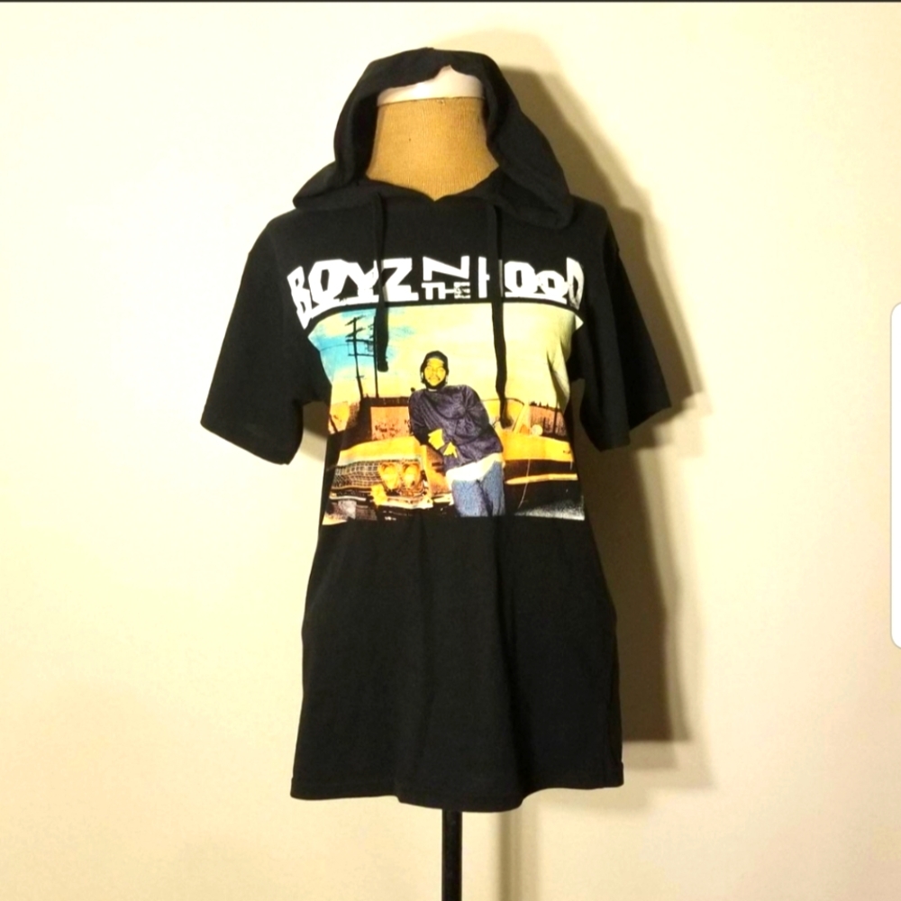 Philcos brand Boys N The Hood Movie Ice Cube Hooded Women's T-Shirt size SP.